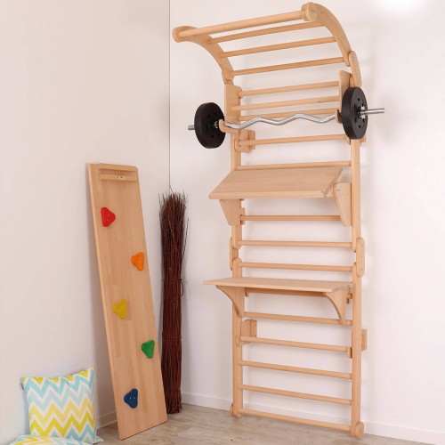 Wandhalterung für Sprossenwand an Klettersystem