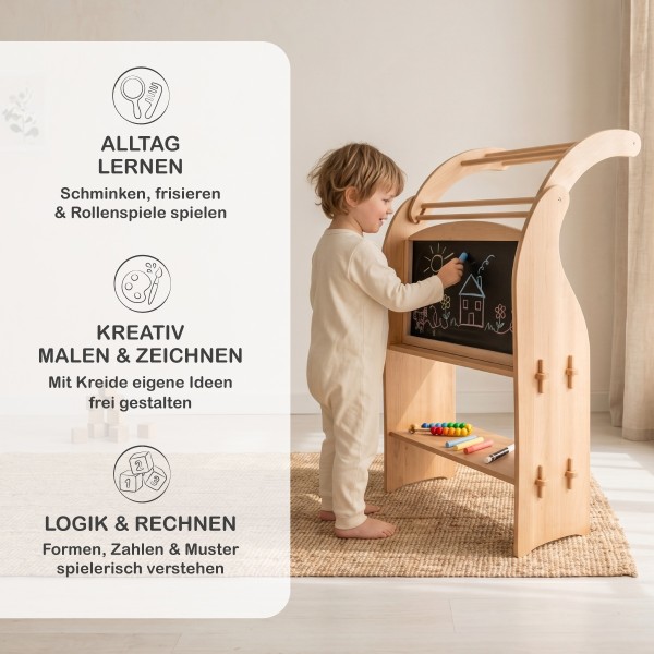 Multifunktionaler Schminktisch für Kinder zum Schminken und Malen