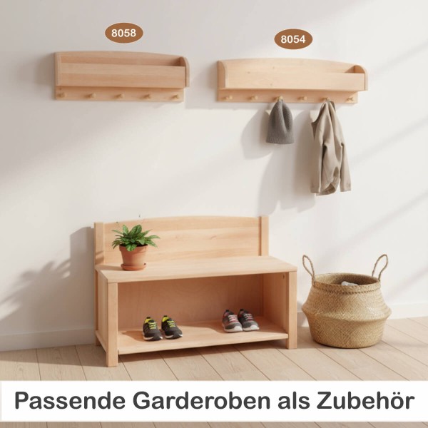 Kinder Sitzbank Garderobe mit passendem Zubehör – separat erhältlich und ideal kombinierbar.