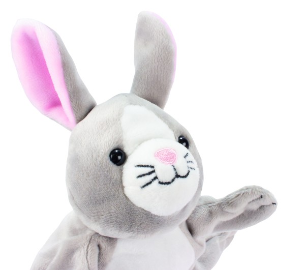 Hase Handpuppe von beleduc | Weiche Tierpuppe für das Kasperletheater