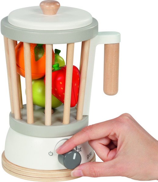 standmixer mit abnehmbarem oberteil aus holz