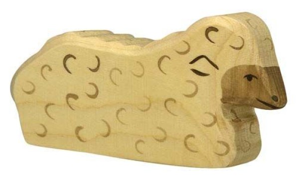 Krippenfigur Jesuskind in Krippe von Holztiger