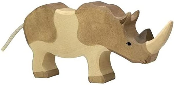 Gorilla und Nashorn | Afrika 3 Tier-Paket | Arche Spielfiguren | Holztiger