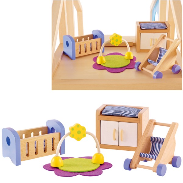 Kinderzimmer Puppenmöbel Set