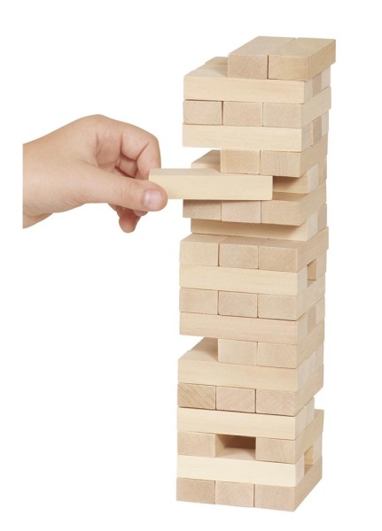 formen-steckspiel – wackelturm