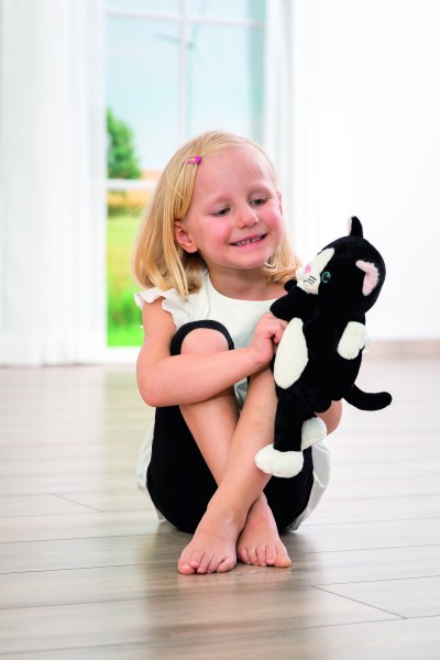 Katze Handpuppe | Mutter und Kind für Kasperletheater