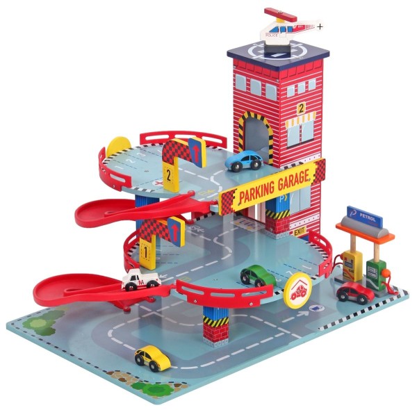 2 Wahl Parkgarage mit Tankstelle für Kinder