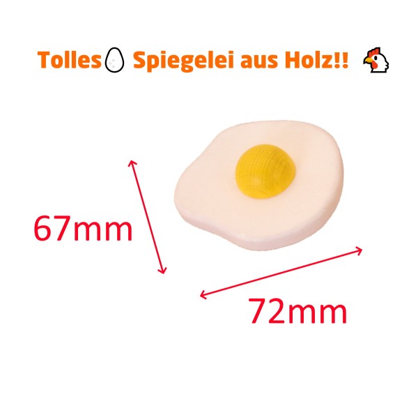 Spiegelei aus Holz