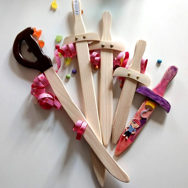Langes-Schwert-Langdolch-Kurzschwert,Holzschwert, Messer, Spielzeugschwert,Kinder-Ritter-Schwert-aus-massivem-Holz-Mittelalter-Spielzeug-Wikinger-Schwert