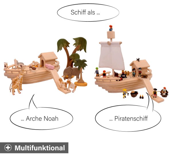 Arche Noah Piratenschiff - Multifunktional