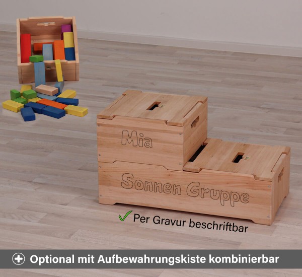 Bauklötze - Optional mit Aufbewahrungskiste kombinierbar