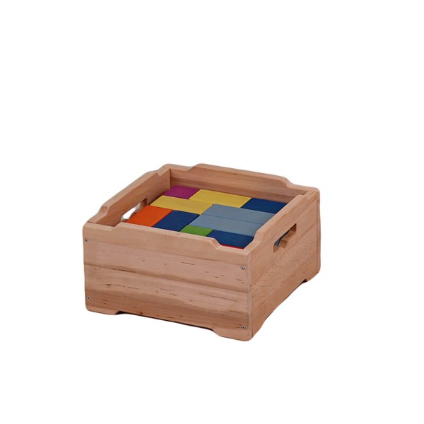 Bausteine aus Holz für Kinder in bunten Farben