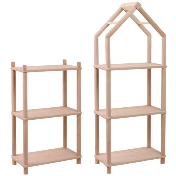 Montesssori Regal für Bücher und Spielzeug - hoch und schmal
