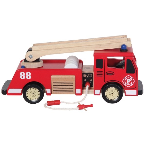 Großes rotes Feuerwehrauto