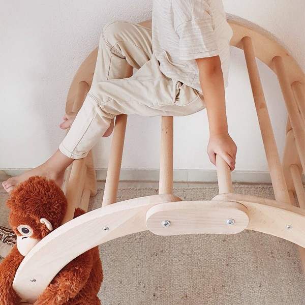 Flexi Kletterbogen Wippe Balu aus Vollholz