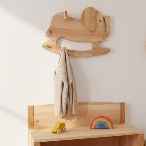 Garderobe Elefant mit Sitzbank