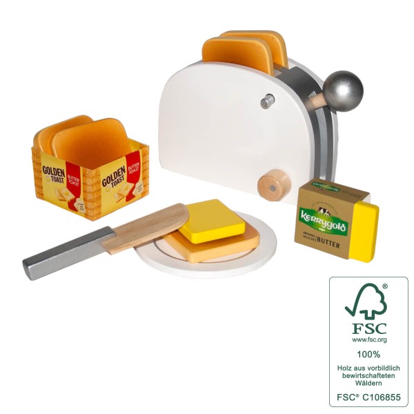 Golden Toast Set - Tanner Kinderspielzeug - Mit FSC Siegel