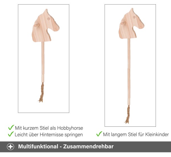 Hobby Horse zum Zusammenstecken - variable Größen
