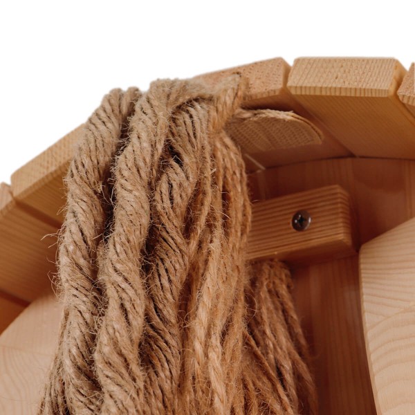 Holzpferd mit Mähne - Detailansicht Schweif