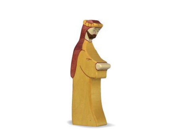 Holztiger Josef 2 Krippenfigur Weihnachtsgeschenk Holz öko Naturspielzeug pädagogisch wertvolles Spielzeug Montessori Waldorf Holztiger Ostheimer Spielbauernhof
