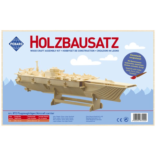 flugzeugtraeger holzbausatz mit arbeitsanleitung