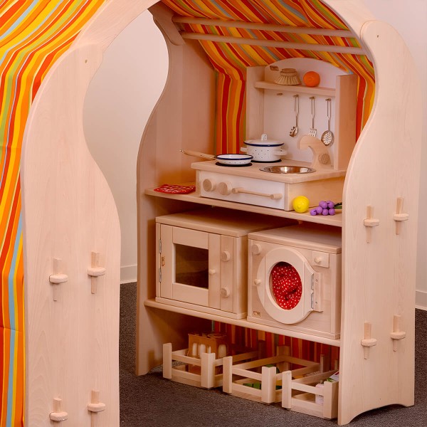 Tisch Kinderküche klein als Spielständer Einsatz