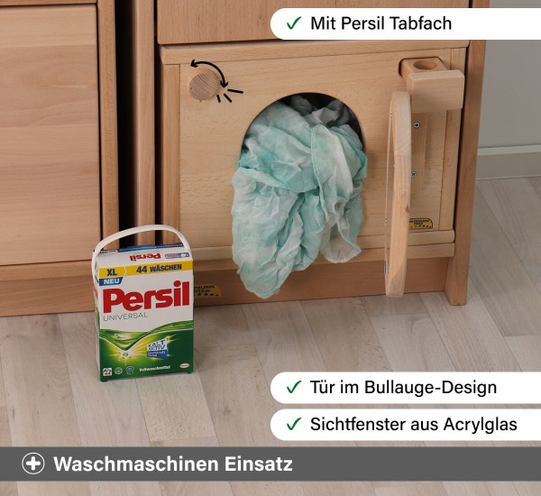 Kinderküche Waschmaschine Einsatz