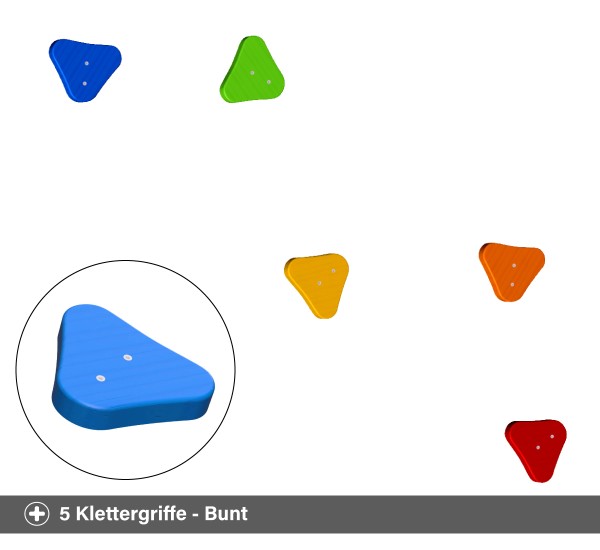 Klettervariante - Klettergriffe bunt