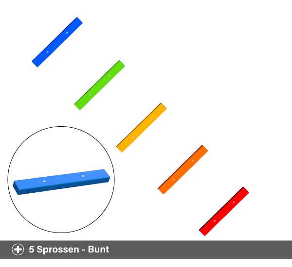 Klettervariante - Klettergriffe bunt