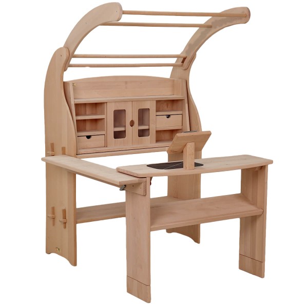 Marktstand Spielständer Set in Natur Holz