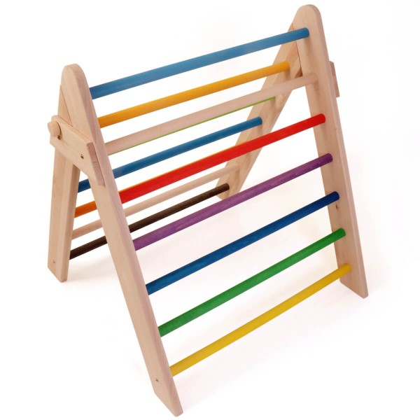Pikler Kletterdreieck in bunt aus Holz