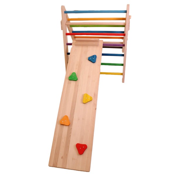 Pikler Kletterdreieck in bunt aus Holz