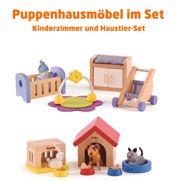 Puppenmöbel Ergänzung - Haustiere & Kinderzimmermöbel