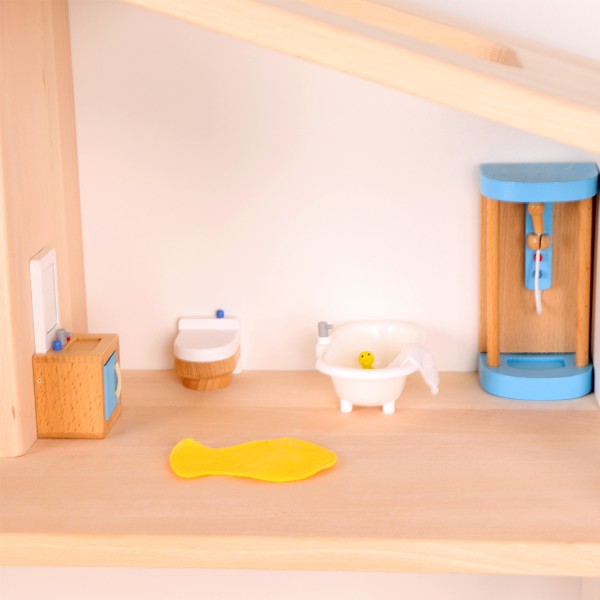 Puppenmöbel Badezimmer Set