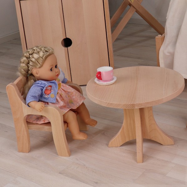 Tisch aus Holz für Puppen