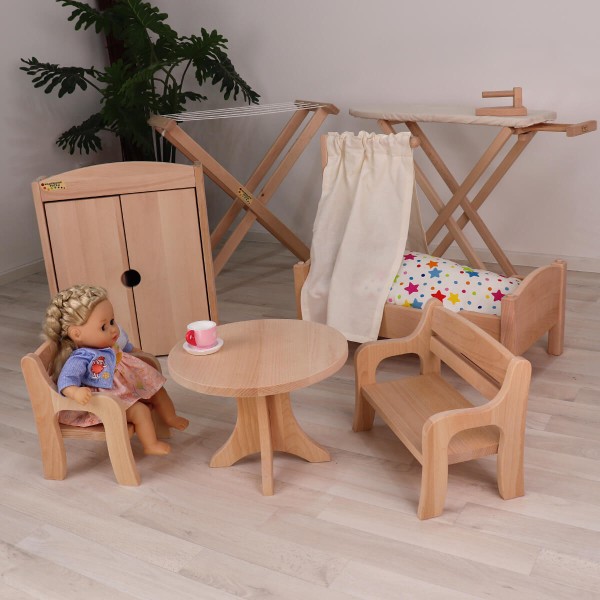 Puppentisch aus Holz - Puppenmöbel