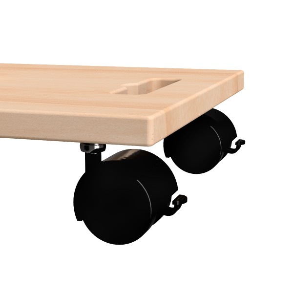 Rollbrett Feststellrollen für Stapelbox