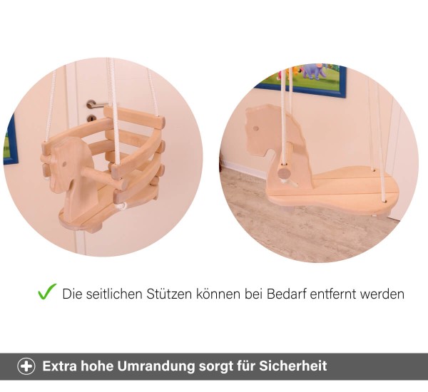 Kinder Schaukelpferd - Mit seitlichen Stütezn