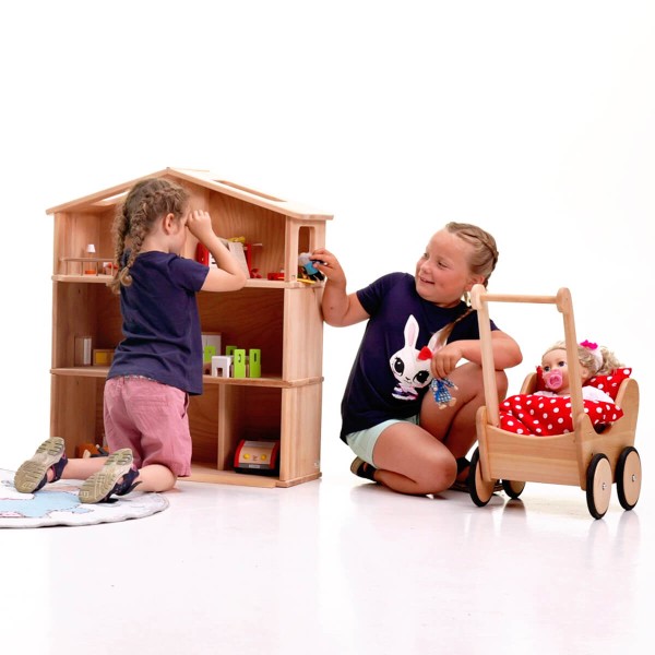 Puppenhaus Stockwerke - Spielende Kinder