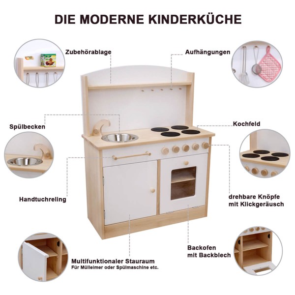 Kinderküche Rapunzel weiß - Details und Features