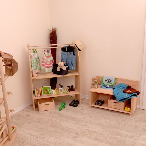 Halber Spielständer als Garderobe verwendbar