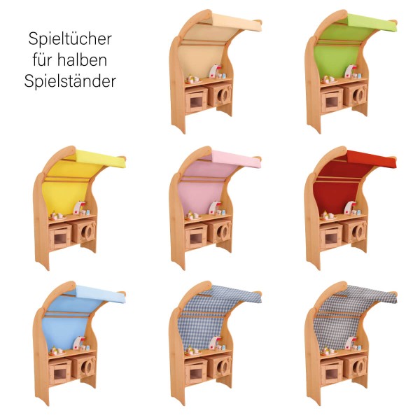 Optional dazu bestellen - Spielständer Tücher Auswahl - In unterschiedenen Farben zum Set dazu erhältlich.
