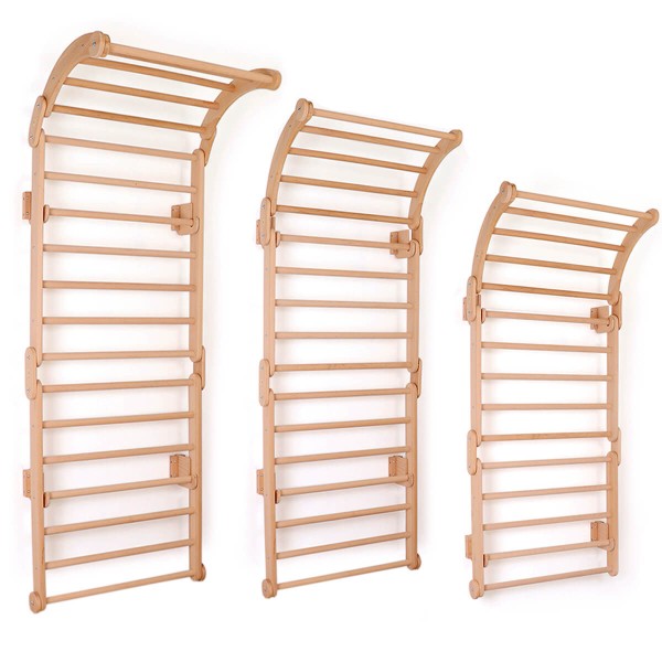 Flexi Sprossenwand Rama mit Bogen aus Massivholz