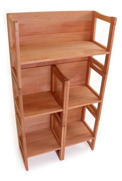 Offenes Holzregal für Kinder