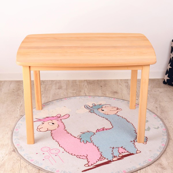 Kindertisch groß Seitenperspektive