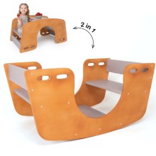 Holz Kinder Wippe als Schiffschaukel für Garten und Indoor Nutzung