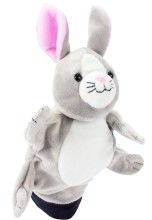 Hase - Kindergartenbedarf – Kitabedarf – Kindergarten-Handpuppe – Spielhandpuppe – 5-Finger – Geburtstagsgeschenk – Weihnachtsgeschenk
