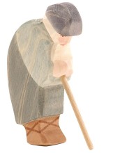 40504_hirte_gebeugt_ii Weihnachtsgeschenk Holz öko Naturspielzeug pädagogisch wertvolles Spielzeug Montessori Waldorf Holztiger Ostheimer Spielbauernhof