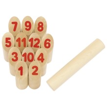 wikingerspiel mit kegel und wurfstab