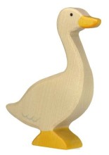 Gans Holztiger 80.027 Tier fuer Holzbauernhof fuer Kinder Spielzeugtiere